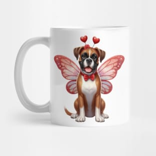 Valentine Fairy Boxer Dog Mug